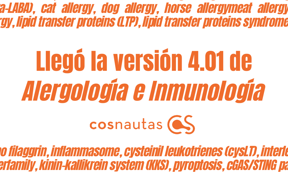 Versión 4.01 del Diccionario inglés-español de alergología e inmunología clínica de Cosnautas